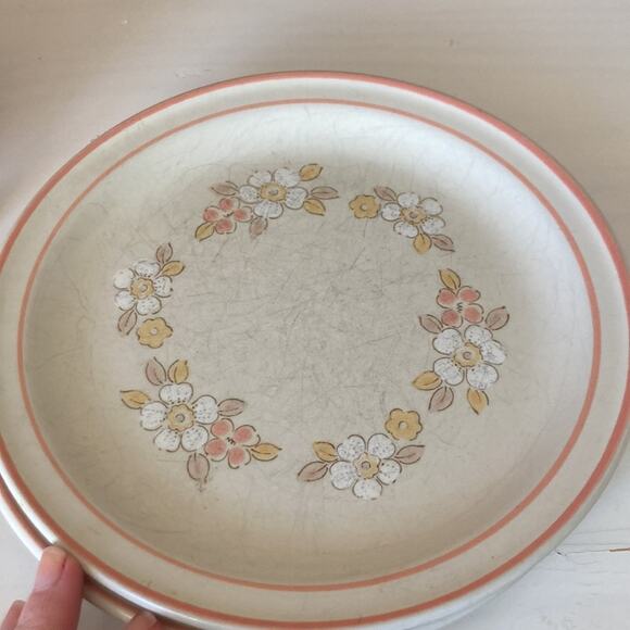 Vintage Hearthside Chantilly Fleur de Bois Salad/Dessert Plates, Set of 4 - Picture 5 of 9